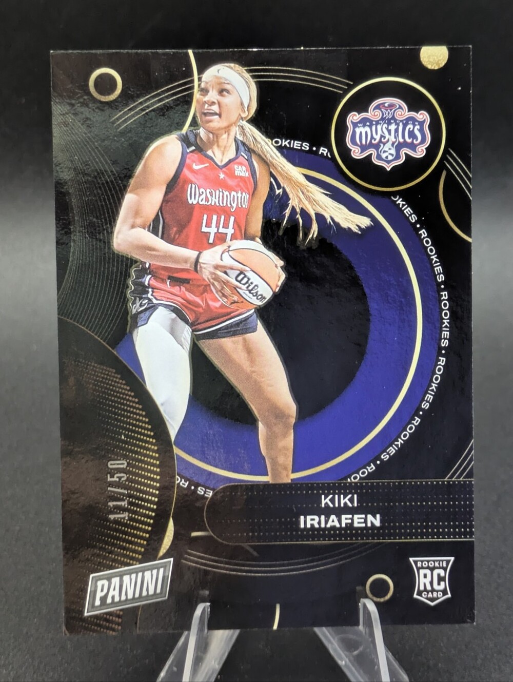 2025 Panini Player of the Day /50 RC Kiki Iriafen Rookie #KI Washington Mystics